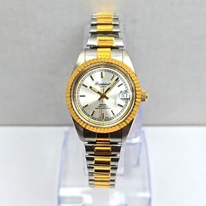 Precision by Gruen 237803114 Two Tone Womens Watch New Battery Date.    - Read -